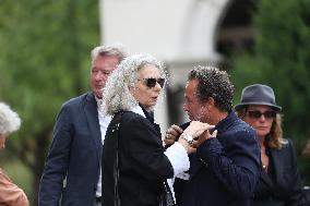 Funeral Of Patrice Laffont At The Pere Lachaise Cemetery