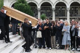 Funeral Of Patrice Laffont At The Pere Lachaise Cemetery