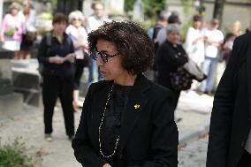 Funeral Of Patrice Laffont At The Pere Lachaise Cemetery