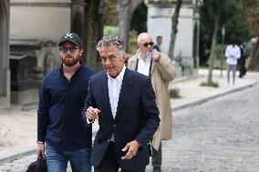 Funeral Of Patrice Laffont At The Pere Lachaise Cemetery