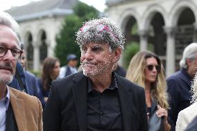 Funeral Of Patrice Laffont At The Pere Lachaise Cemetery