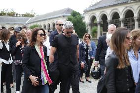 Funeral Of Patrice Laffont At The Pere Lachaise Cemetery