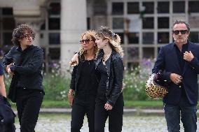 Funeral Of Patrice Laffont At The Pere Lachaise Cemetery