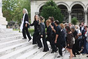 Funeral Of Patrice Laffont At The Pere Lachaise Cemetery