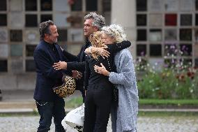 Funeral Of Patrice Laffont At The Pere Lachaise Cemetery