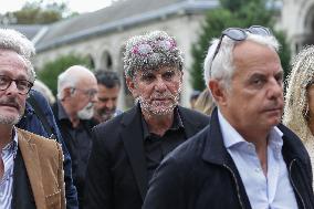 Funeral Of Patrice Laffont At The Pere Lachaise Cemetery