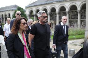 Funeral Of Patrice Laffont At The Pere Lachaise Cemetery