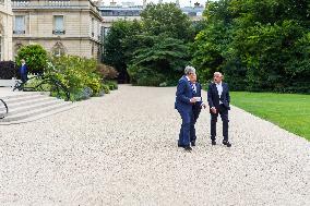 President Macron Meets with Centrist Party Leaders - Paris