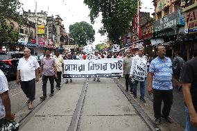 Protest Against The Rape And Murder Of A PGT Medical Student In Kolkata