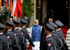 Prime Minister Of The Republic Of India Narendra Modi In Warsaw