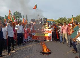 BJP Protest Kolkata RG Kar Medical Collge