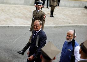 Prime Minister Of The Republic Of India Narendra Modi In Warsaw