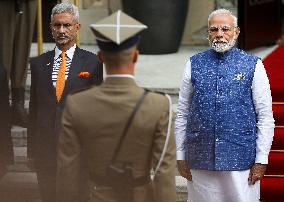 Prime Minister Of The Republic Of India Narendra Modi In Warsaw