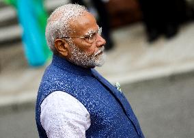 Prime Minister Of The Republic Of India Narendra Modi In Warsaw