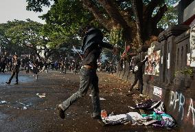 Indonesian Protest Against Ratification Of Regional Election Bill