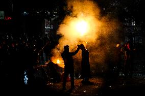 Thousands Of Students Hold Demonstration To Reject Revision Of Regional Election Law In Bandung, Indonesia