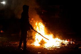 Thousands Of Students Hold Demonstration To Reject Revision Of Regional Election Law In Bandung, Indonesia