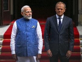 India PM Modi Starts Historic Trip To Poland And Ukraine