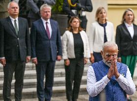 India PM Modi Starts Historic Trip To Poland And Ukraine