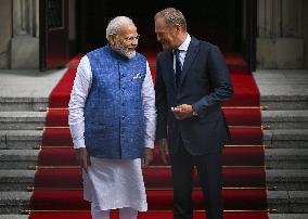 India PM Modi Starts Historic Trip To Poland And Ukraine