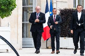 President Macron Meets LIOT Party Leaders - Paris