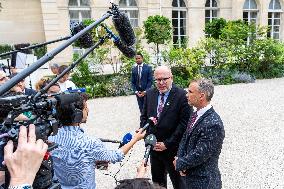 President Macron Meets LIOT Party Leaders - Paris