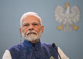 India PM Modi Starts Historic Trip To Poland And Ukraine