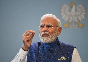 India PM Modi Starts Historic Trip To Poland And Ukraine