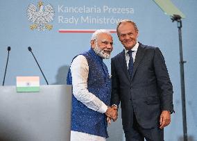 India PM Modi Starts Historic Trip To Poland And Ukraine