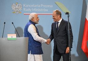 India PM Modi Starts Historic Trip To Poland And Ukraine