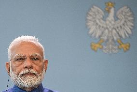 India PM Modi Starts Historic Trip To Poland And Ukraine