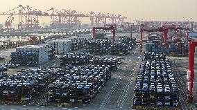 Vehicles Export Overseas at Taicang Port