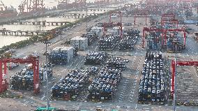 Vehicles Export Overseas at Taicang Port