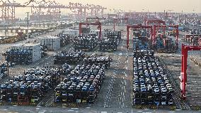 Vehicles Export Overseas at Taicang Port