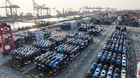 Vehicles Export Overseas at Taicang Port