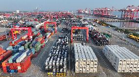 Vehicles Export Overseas at Taicang Port