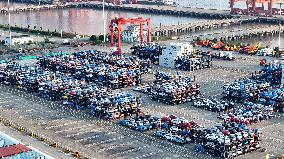 Vehicles Export Overseas at Taicang Port