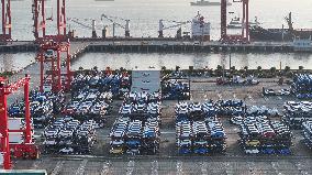 Vehicles Export Overseas at Taicang Port