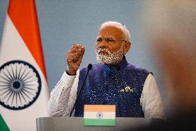 Prime Minister Of The Republic Of India Narendra Modi In Warsaw