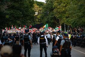 Pro-Palestinian Protesters March In Chicago On The Final Day Of The Democratic National Convention