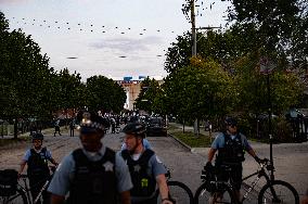 Pro-Palestinian Protesters March In Chicago On The Final Day Of The Democratic National Convention