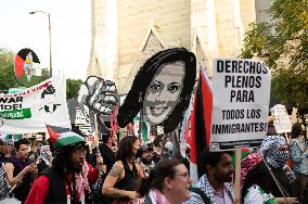 Pro-Palestinian Protesters March In Chicago On The Final Day Of The Democratic National Convention