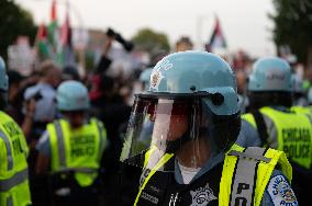 Pro-Palestinian Protesters March In Chicago On The Final Day Of The Democratic National Convention