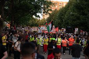 Pro-Palestinian Protesters March In Chicago On The Final Day Of The Democratic National Convention