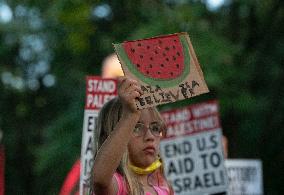 Pro-Palestinian Protesters March In Chicago On The Final Day Of The Democratic National Convention