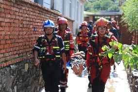 Rescue Efforts Underway In Heavy Rain-Hit Liaoning Province - China