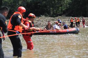 Rescue Efforts Underway In Heavy Rain-Hit Liaoning Province - China