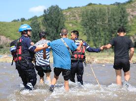 Rescue Efforts Underway In Heavy Rain-Hit Liaoning Province - China