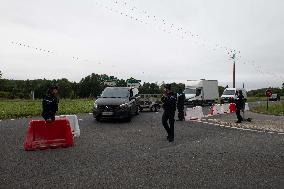 Security Ahead of French Film Star Alain Delon Funeral - Douchy