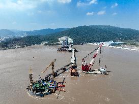 Most Difficult Engineering And Technical Super Cross-sea Project Construction in Zhoushan